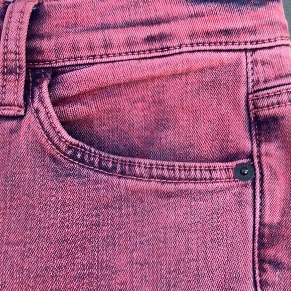 Current/Elliott Pink Acid Wash Mid Rise Skinny Jeans-NWT - Picture 4 of 11